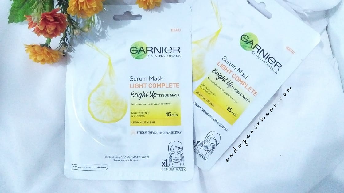 garnier sheet mask bright up