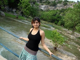 Indian Desi Girl On Picnic Photo