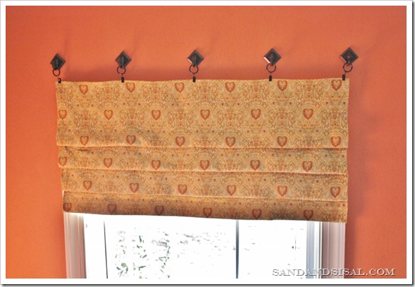 No-sew faux roman blind 