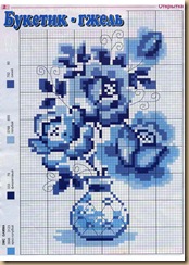 cross stitch fowers