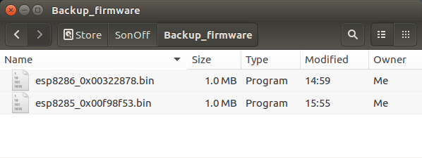 Firmware Backup