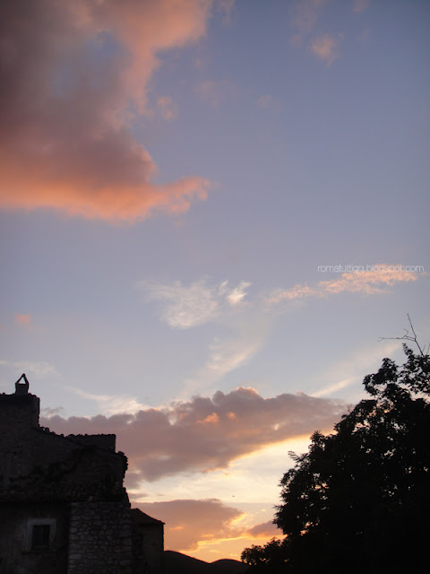 sunset in Santo Stefano di Sessanio