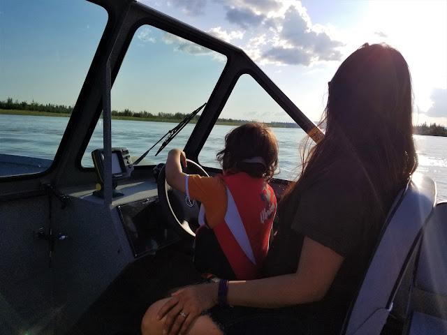 Boat Riding at night with daylight