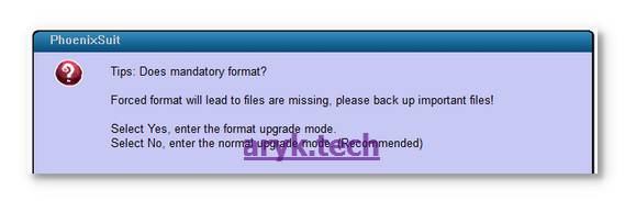 Flash Allwinner Devices Using PhoenixSuit -Step 8