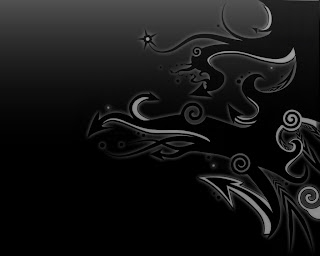 3D Black wallpaper