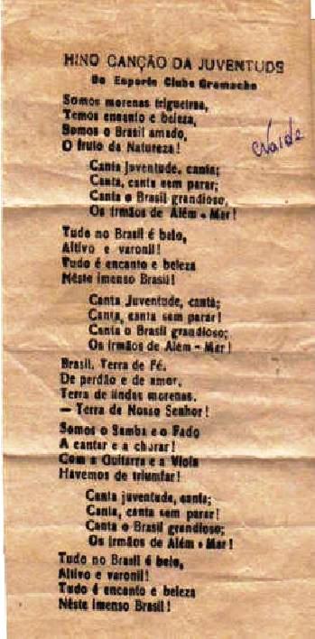 Hino canção da Juventude