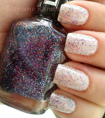 esmalte ninfa risqué e glitter