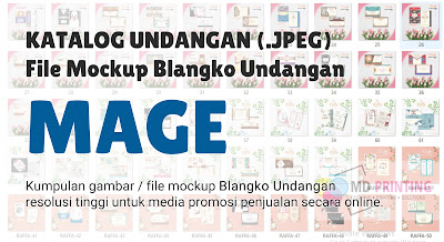 File Mockup / Katalog Digital Blangko Undangan MAGE Full Album