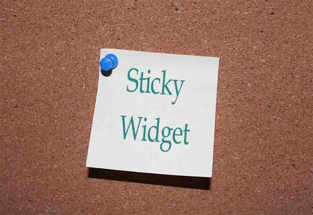 make wordpress widget sticky
