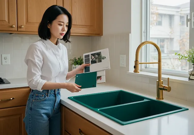 주방 분위기를 바꾸는 싱크대 컬러 조합