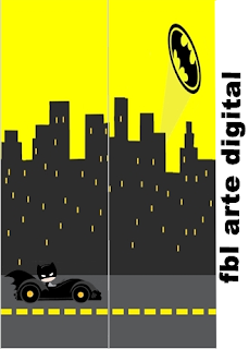 Batman in Black and Yellow, Free Printable Bookmarks.