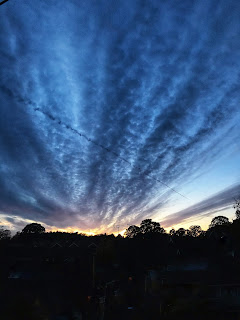 blue hour, sunset, clouds, iPhone photography