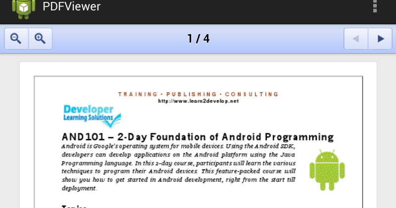 ... .Net: Android Tip - Displaying a PDF Document inside a WebView