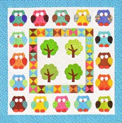 Owl Applique Quilt Pattern