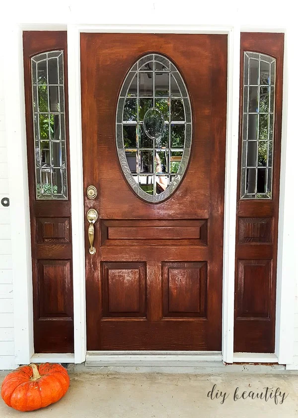 front door leaded glass