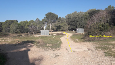 Ruta Castellera, El Vendrell a La Bisbal, zona del Tomoví entre la Riera de La Bisbal i la Riera de l'Albornar