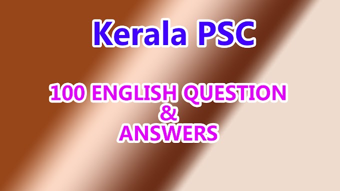 100 ENGLISH QUESTION & ANSWERS