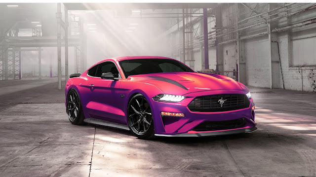 Pink Ford Mustang