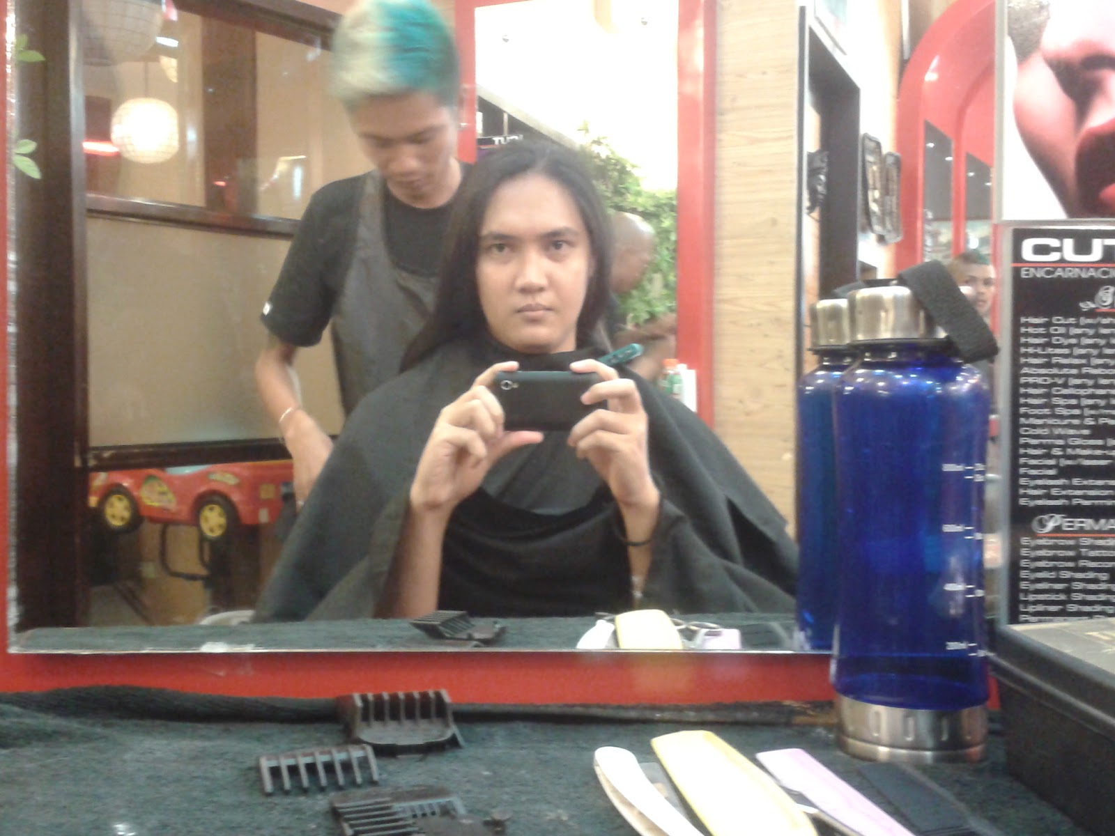 plate of dady long legs long hair no more