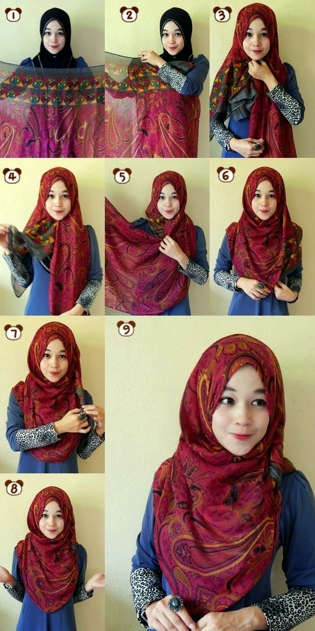Cara Memakai Jilbab Simple Manis Tutorial Hijab Indonesia Cara Memakai