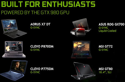 NVIDIA GeForce GTX 980 Hadir di Notebook