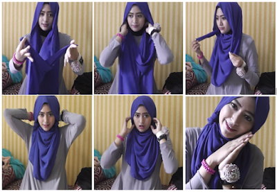 cara memakai hijab tutorial 