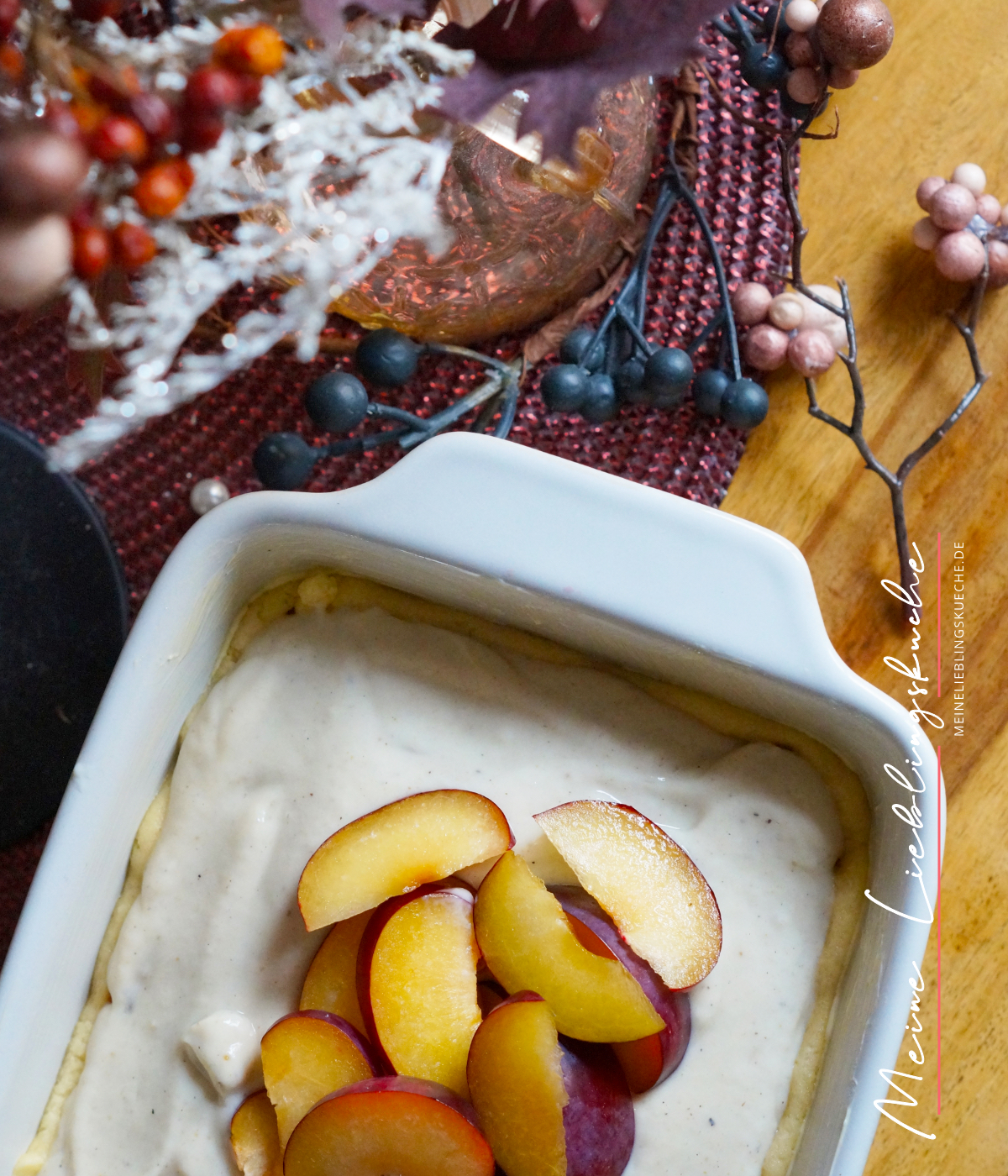 Zwetschgen-Käsekuchen vegan proteinreich