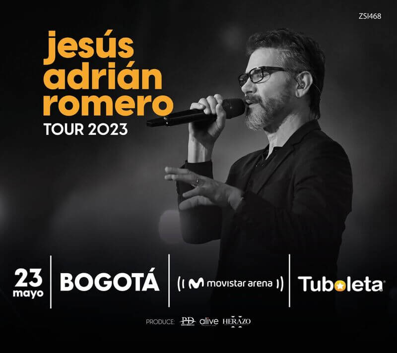 Concierto de JESÚS ADRIÁN ROMERO en Bogotá Zona Bogota DC Diversión