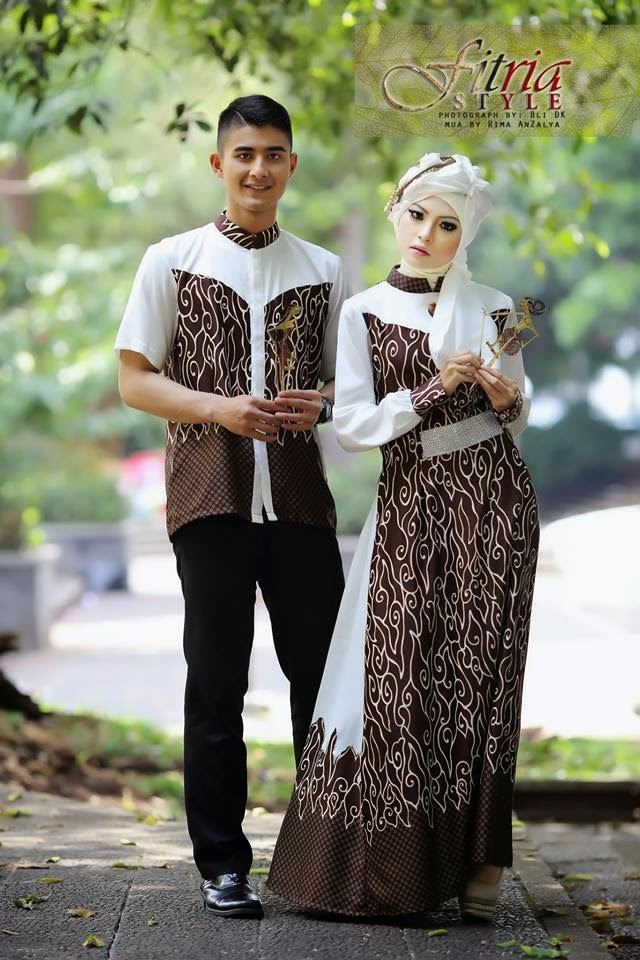 toko busana muslim 10 Contoh  Model  Baju  Muslim Couple  