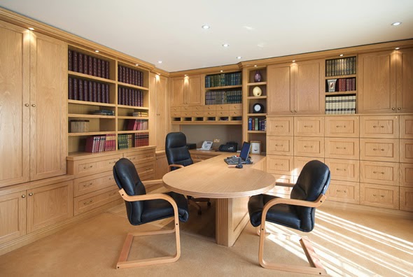 Luxury Office Design Wooden Interior Ideas