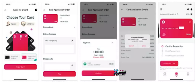 أفضل فيزا للدفع اونلاين بدون حدود بطاقة RedotPay Card