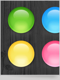 Glossy Web 2.0 Rounded Button Set