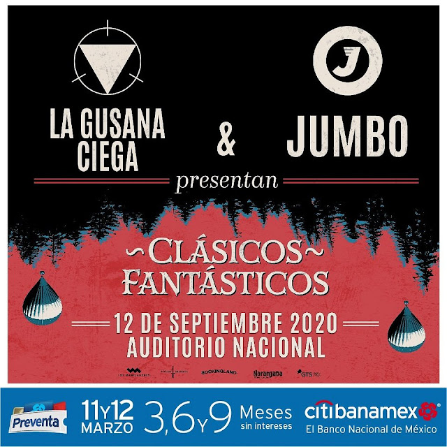 La Gusana Ciega y Jumbo juntos en Auditorio Nacional