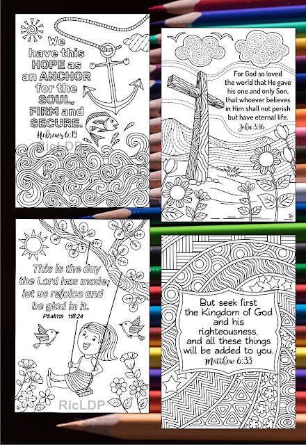 scripture cards coloring