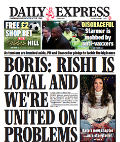 Daily Express 8 February 2022
