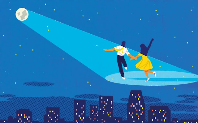 Ilustración de Chris Gash para The New Yorker en honor a La La Land