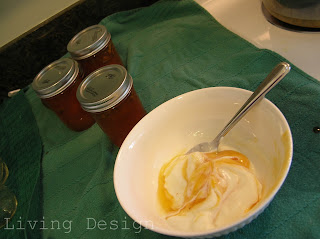 apricot jam conserve yogurt