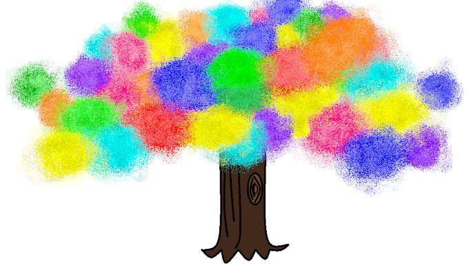 A Tree Of Colour And Happiness