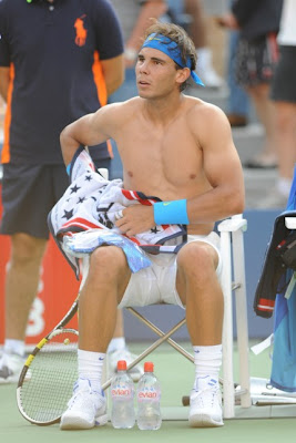 Rafael Nadal Sexy Shirtless Photos @ U.S. Open