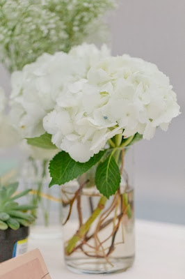 Wedding Flower Centerpieces Using White Wedding Flowers