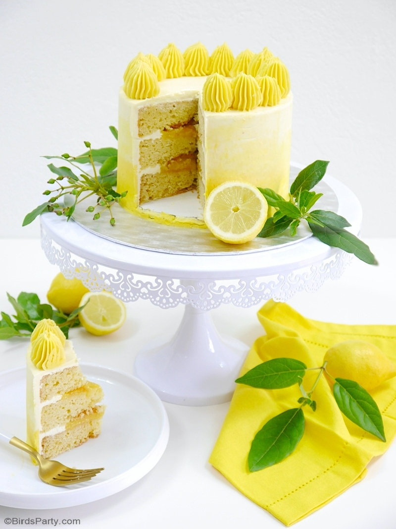 Layer Cake Ombre Au Citron Fetes Party Printables