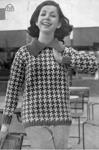 The Vintage Pattern Files: Free 1960s Knitting Pattern - Patons Knitting Book No.609 With TV Designs