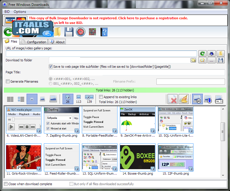 bulk image downloader freeware. Bulk Image Downloader automatically downloads and saves images and videos 