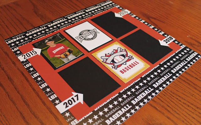 Baseball Scrapbook Page Cover Timeline Seasons Card Player