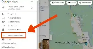 How to Embed google map location on Blogger site.