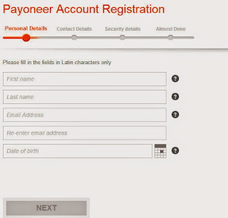 Register Payoneer 1