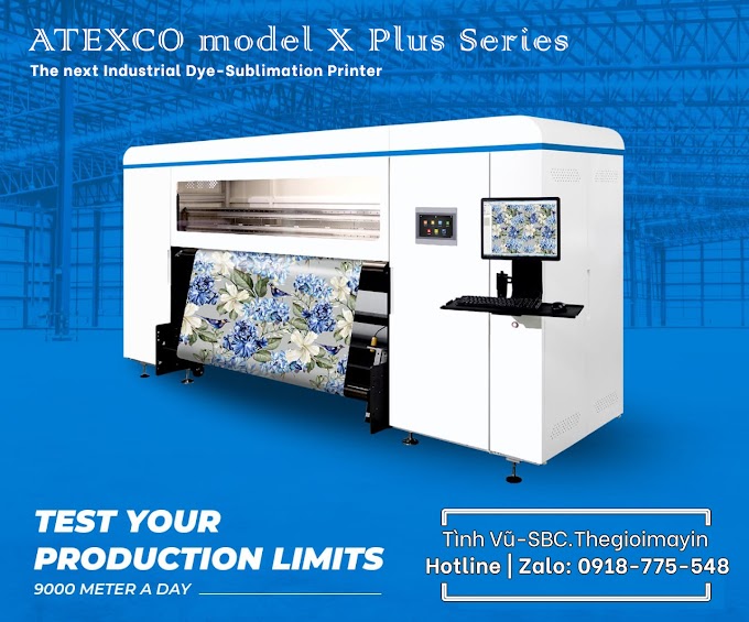 ATEXCO model X/Y Plus - máy in chuyển nhiệt công nghiệp cấp độ mới