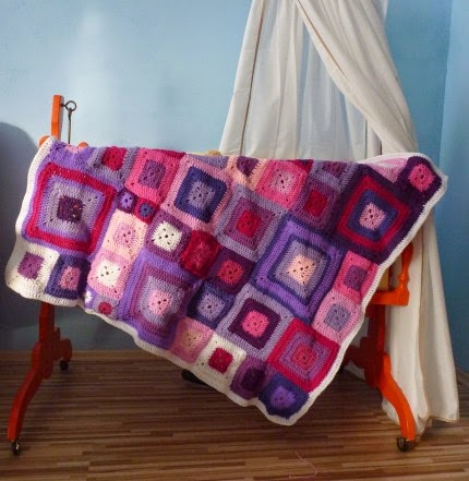 Klimtchen... Crazy Patchwork Baby Blanket - Free Pattern