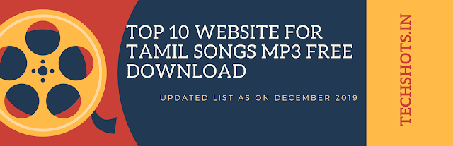 Top 10 Website for Tamil Songs Mp3 Free Download In India