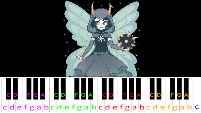 Darling Kanaya (Homestuck) Piano / Keyboard Easy Letter Notes for Beginners